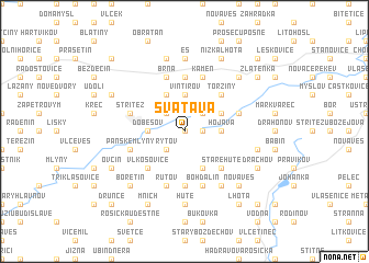 map of Svatava