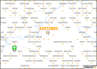 map of Svatobor