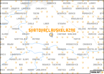 map of Svatovaclavské Lázně