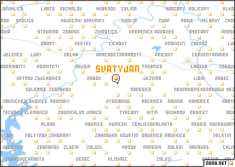 map of Svatý Jan