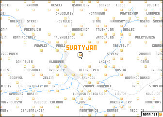 map of Svatý Jan