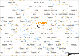 map of Svatý Jiří