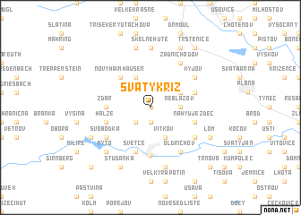 map of Svatý Kříž