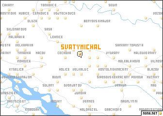 map of Svätý Michal