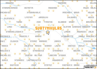 map of Svatý Mikuláš