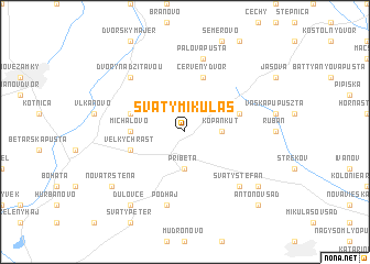 map of Svätý Mikuláš