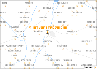 map of Svätý Peter pri Váhu