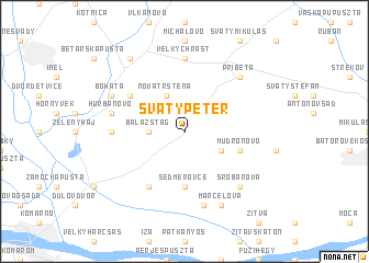 map of Svätý Peter