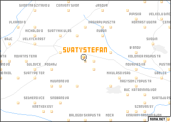 map of Svätý Štefan