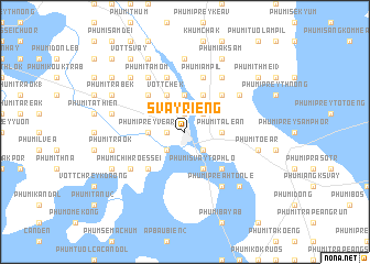 map of Svay Riĕng