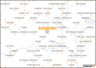 map of Svébohov