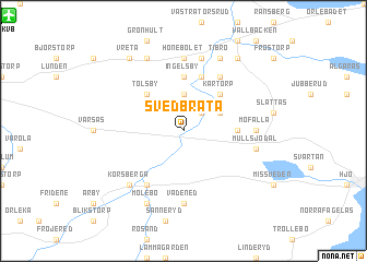 map of Svedbråta