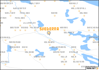 map of Svederna