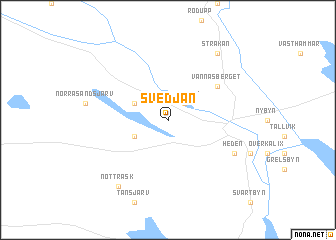 map of Svedjan