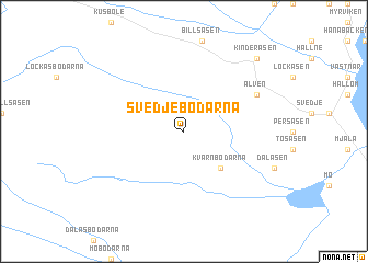 map of Svedjebodarna