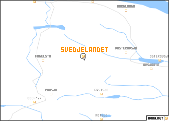 map of Svedjelandet