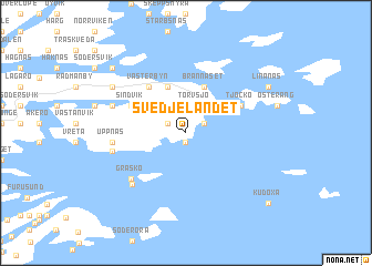 map of Svedjelandet