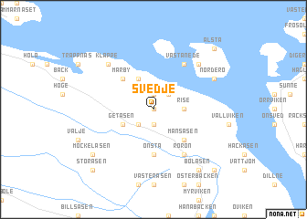 map of Svedje