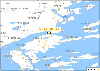 map of Svedudden