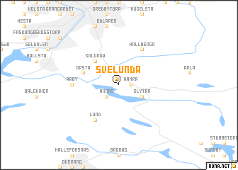 map of Svelunda