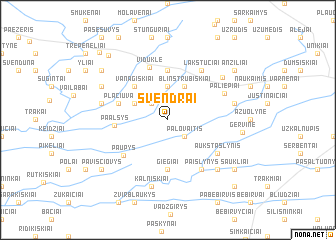 map of Švendrai