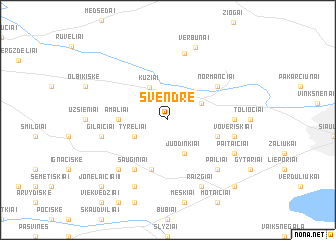 map of Švendrė