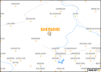 map of Švendriai