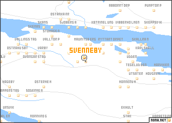 map of Svenneby