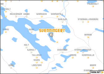 map of Svenningeby