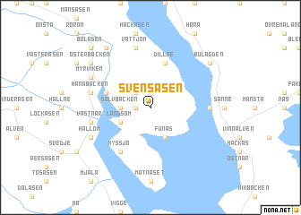 map of Svensåsen