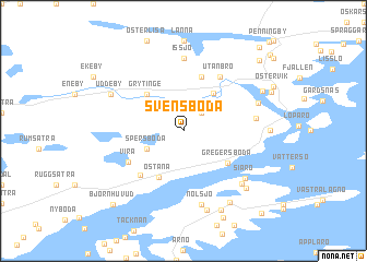 map of Svensboda