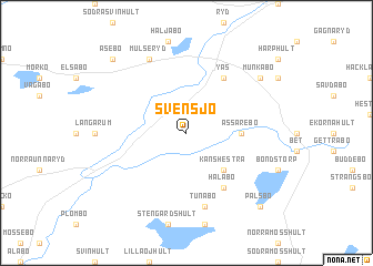 map of Svensjö