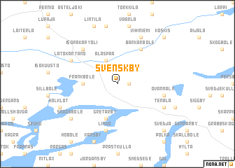 map of Svenskby
