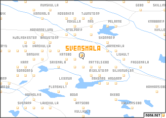 map of Svensmåla