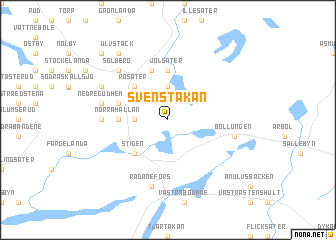 map of Svenstakan