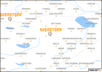 map of Svenstorp