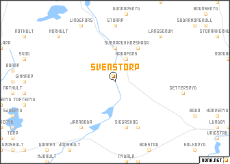 map of Svenstorp