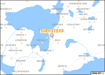 map of Svenstorp