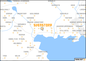 map of Svenstorp