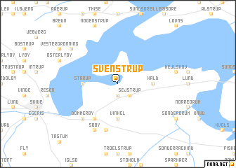 map of Svenstrup