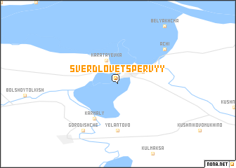 map of Sverdlovets Pervyy