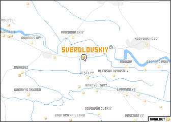 map of Sverdlovskiy