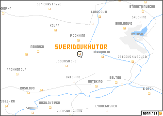 map of Sveridov Khutor