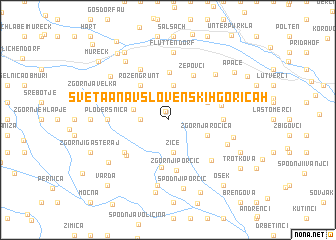 map of Sveta Ana v Slovenskih Goricah