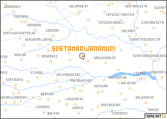 map of Sveta Marija na Muri