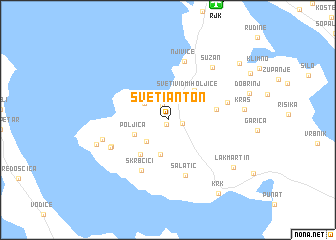 map of Sveti Anton