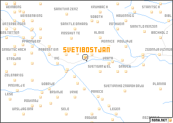 map of Sveti Boštjan