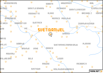 map of Sveti Danijel