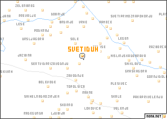 map of Sveti Duh