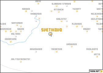 map of Svetikovo